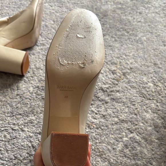 Zara Cream Ankle Booties - Picture 7 of 9